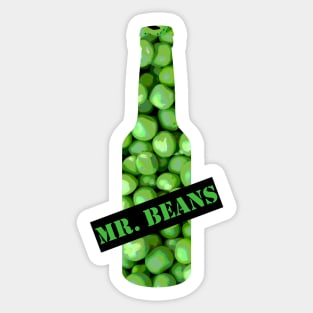 Mr. Beans Beer Sticker